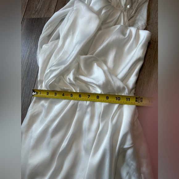 💥NWOT  DO + BE  Wrap style one shoulder Classy dress with side zipper excellent - Picture 6 of 12